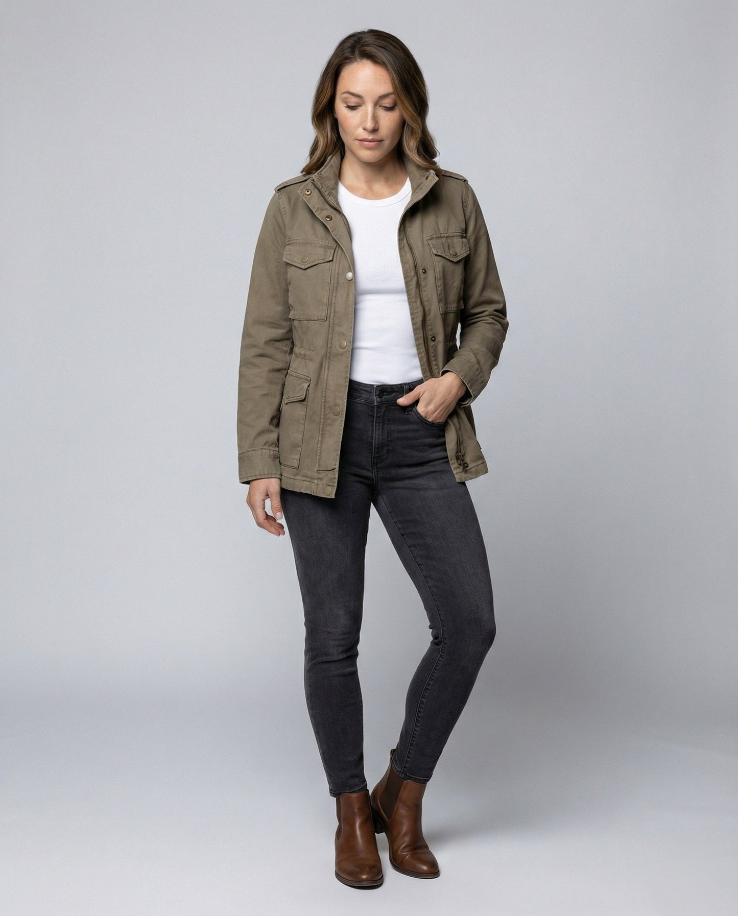 Damen Outdoorjacke Cargo Modern
