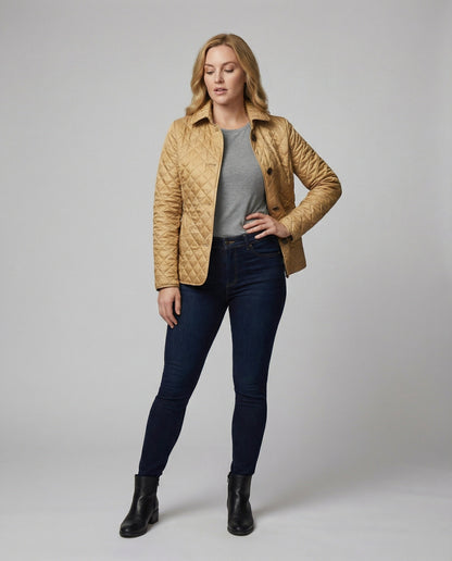 Damen Taillierte Jacke Warm Modern