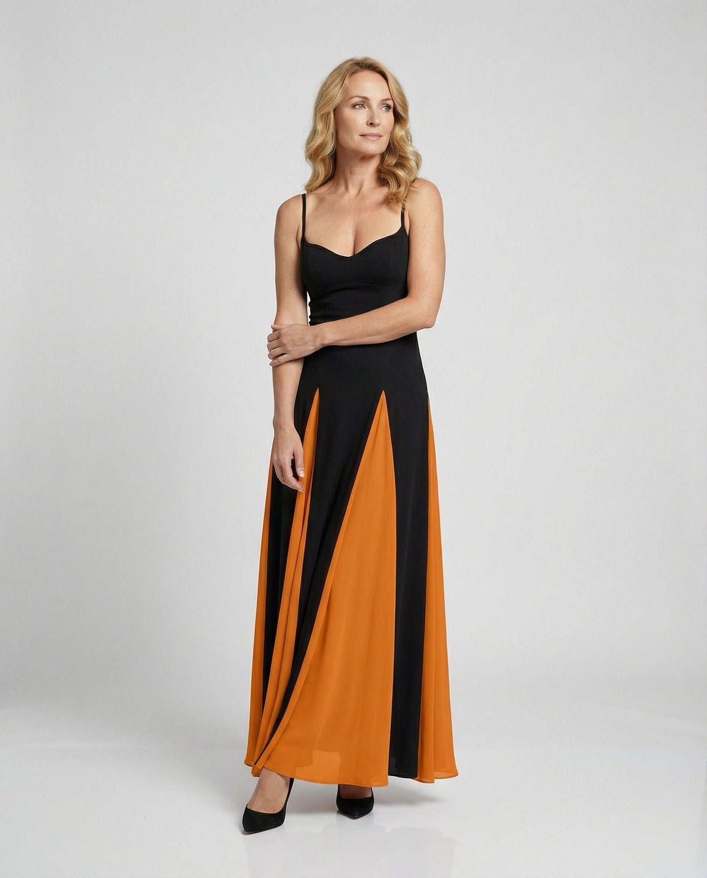 Damen Abendkleid Lang Schlitz Elegant Hochzeitskleid