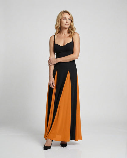 Damen Abendkleid Lang Schlitz Elegant Hochzeitskleid