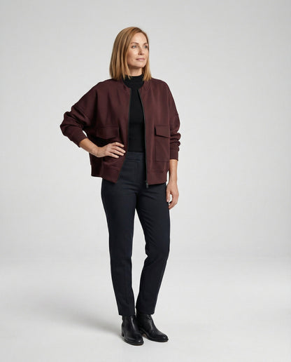Damen Bomberjacke Modern Vieltaschen