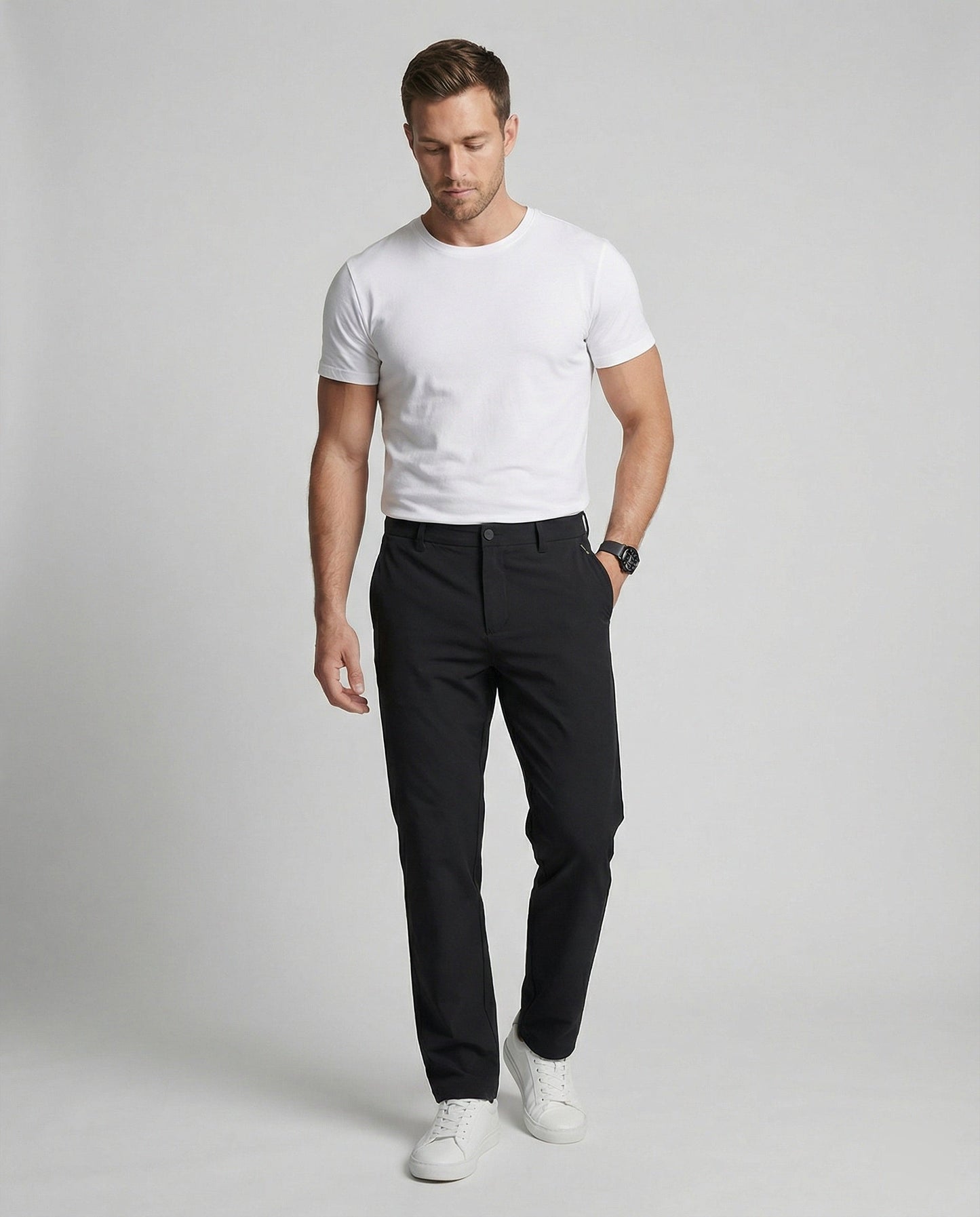 Herren Softshell-Hose Wasserdicht Vieltaschen