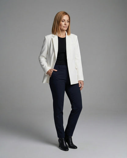 Damen Blazerjacke Asymmetrisch Modern