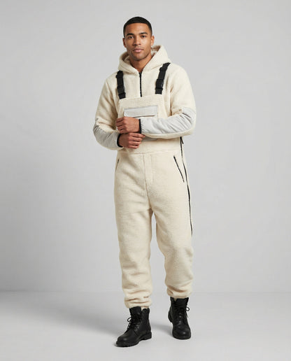Herren Steppoverall Bequem Mit Verstellbarer Kapuze
