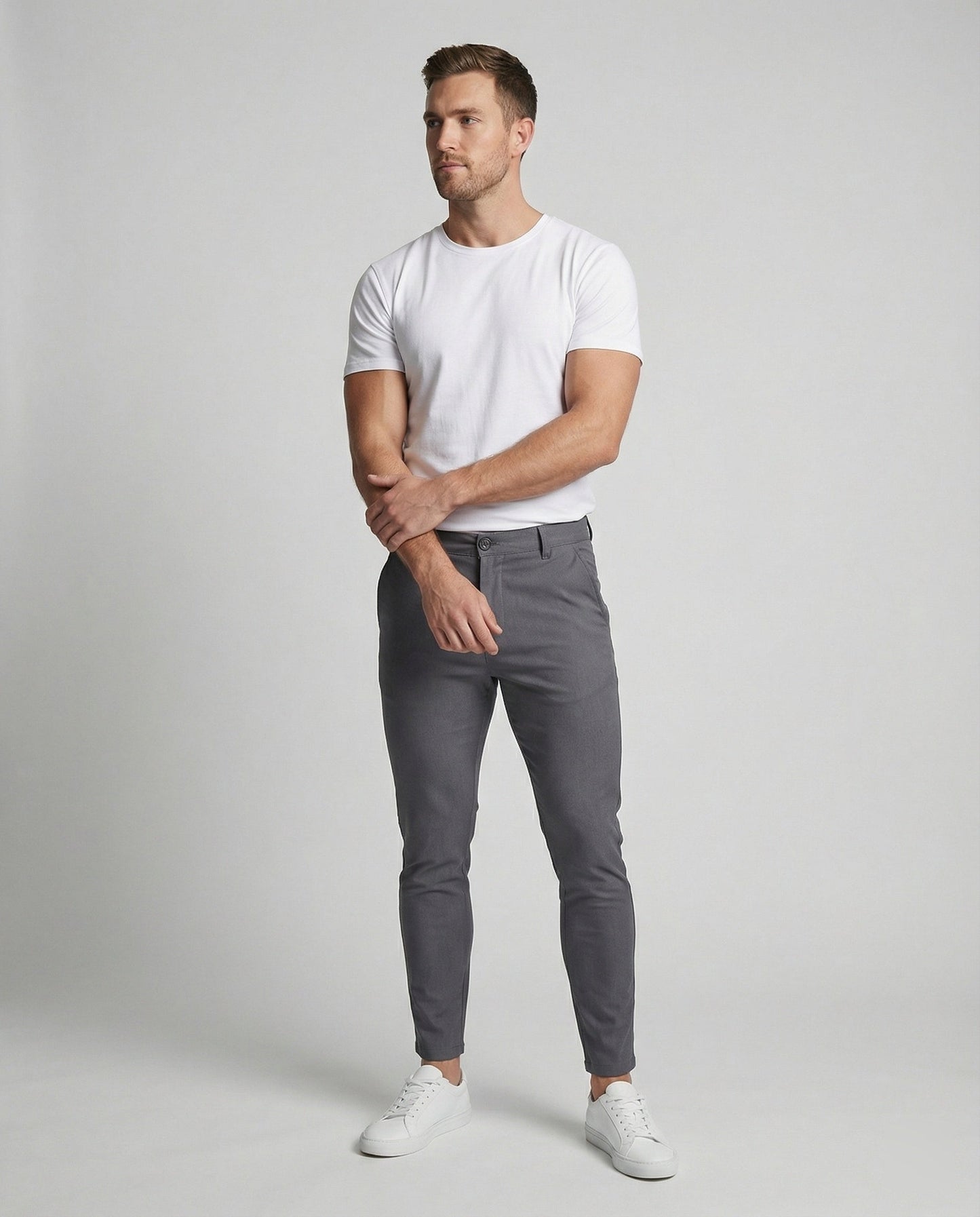 Herren Slim-Fit-Jeans Stretch