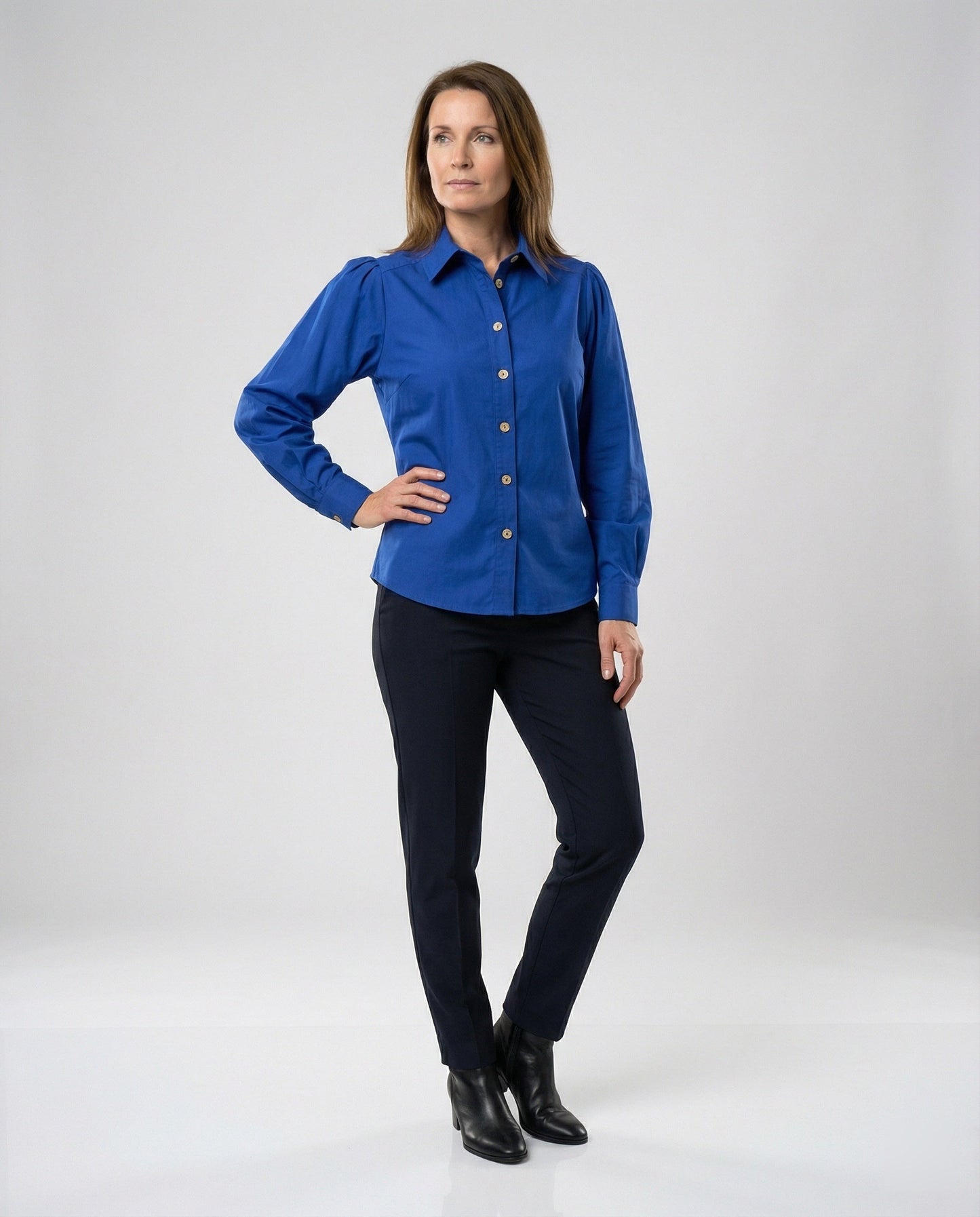Damen Bluse Puffärmel Elegantes Oberteil