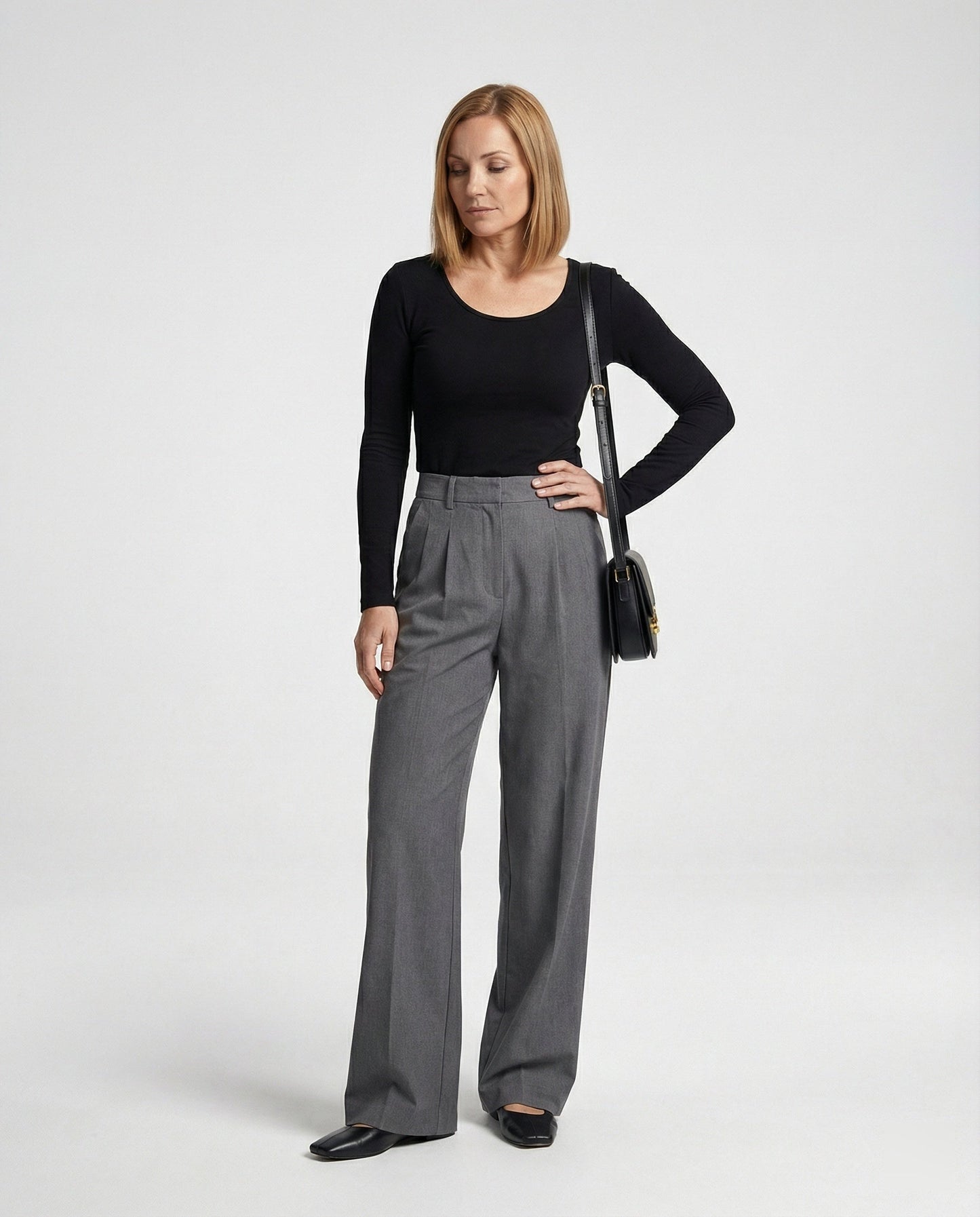 Damen Stoffhose Bügelfalte Elegant