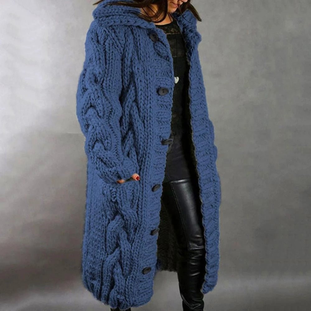 Damen Langarm-Strickcardigan Warm Winter - Norvielle