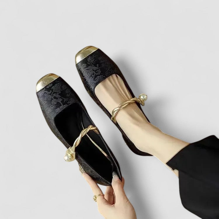 Damen Orthopädische Mary Jane Schuhe Flach Bequem