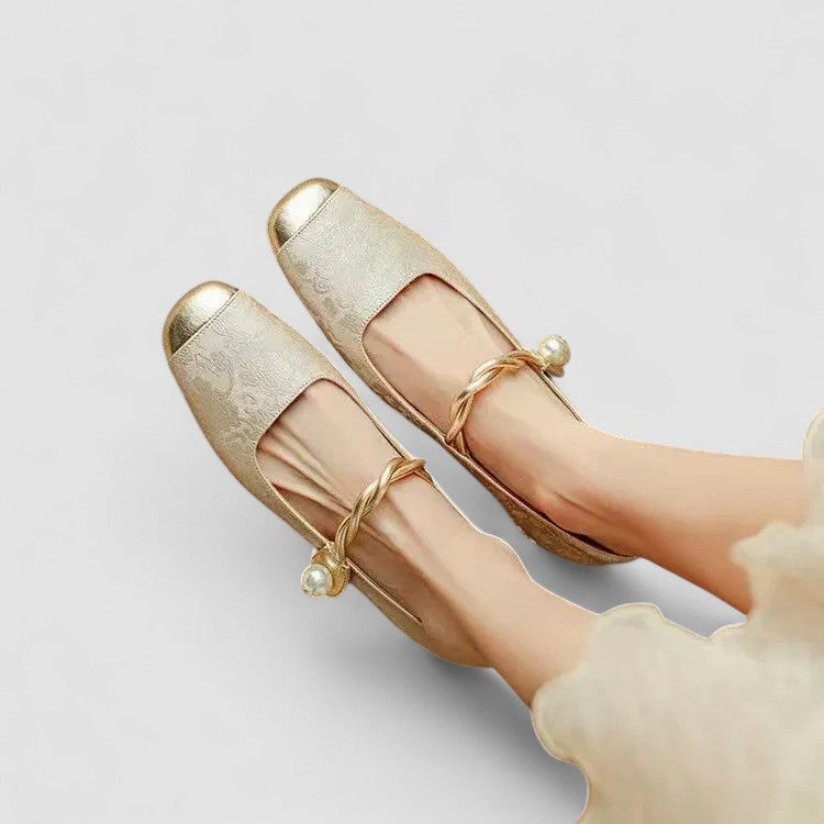 Damen Orthopädische Mary Jane Schuhe Flach Bequem