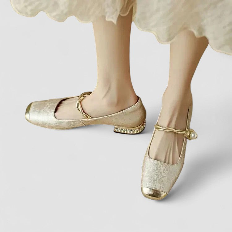 Damen Orthopädische Mary Jane Schuhe Flach Bequem