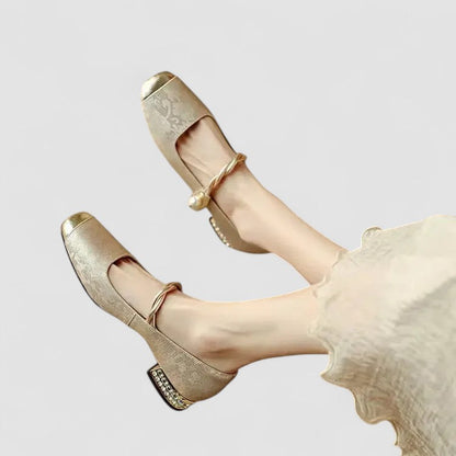 Damen Orthopädische Mary Jane Schuhe Flach Bequem