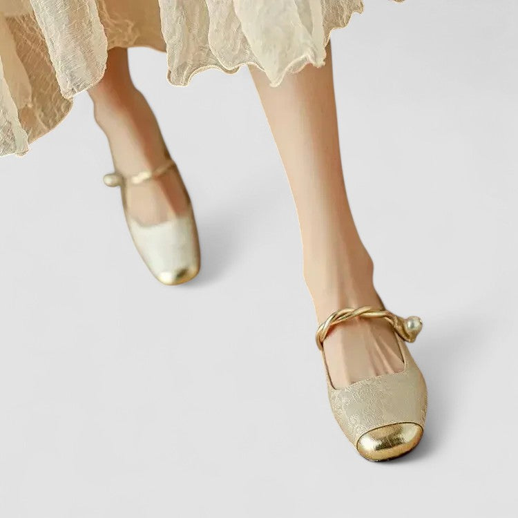 Damen Orthopädische Mary Jane Schuhe Flach Bequem