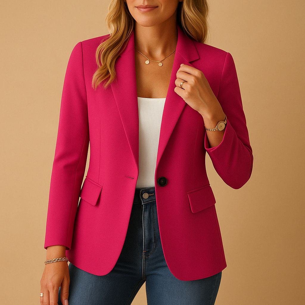 Damen Taillierte Slimfit Jacke Modern