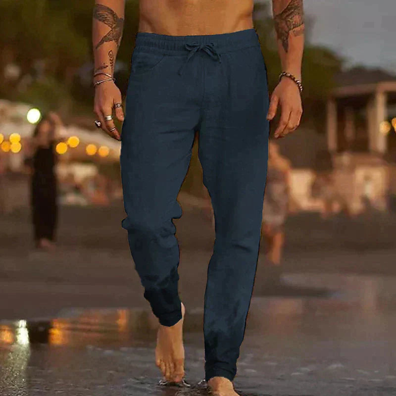 Herren Leinenhose Leicht Sommer