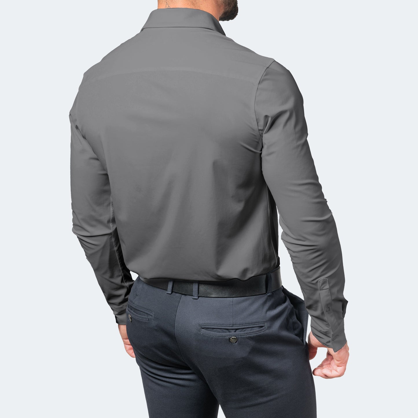 Herren Komfort-Hemd aus Stretch-Material Knitterfrei Modern