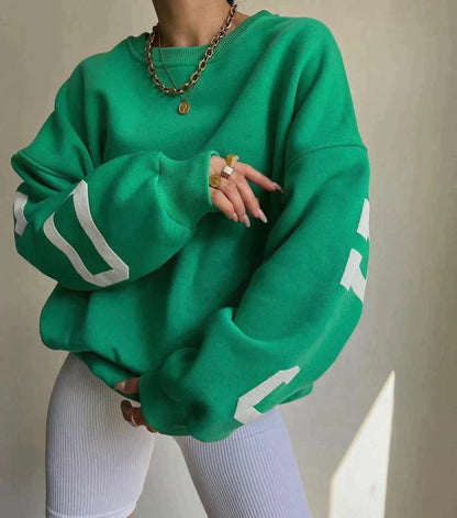 Damen Oversize Pullover Großgröße Modern