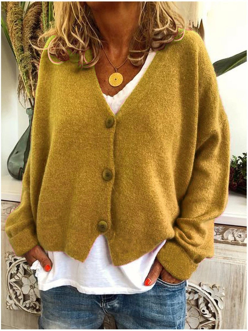 Damen Strickjacke Langärmlig Modern