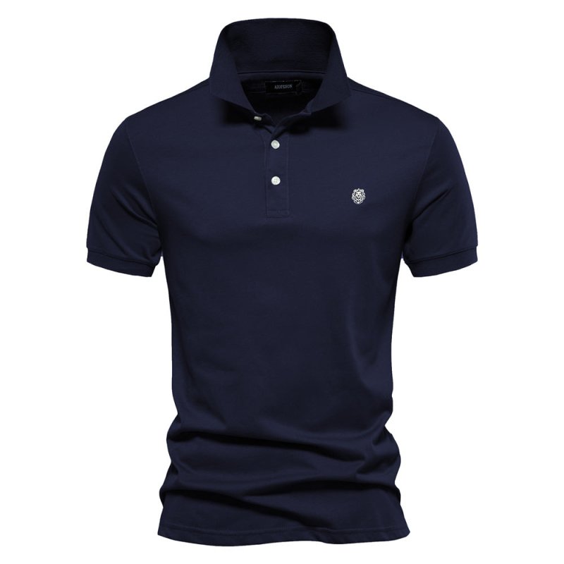 Herren Slim-Fit Poloshirt Elegantes Design Zeitlos