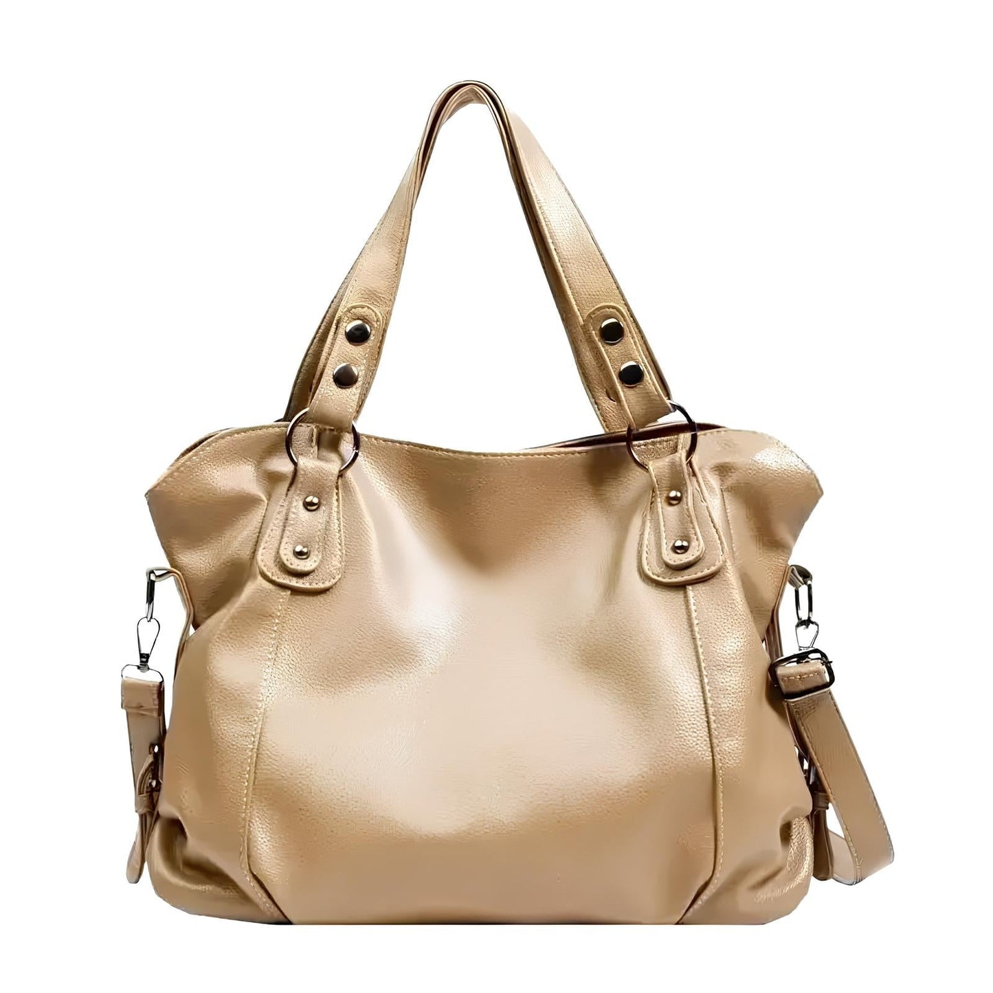 Beigefarbene Amara Handtasche mit Schulterriemen