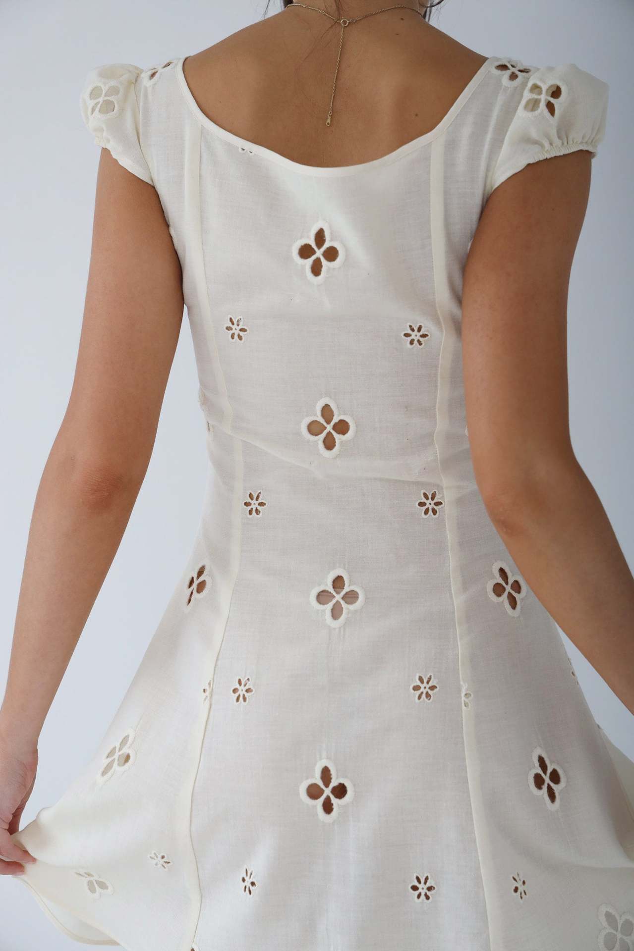 Damen Hochzeitskleid Midi Länge Elegant