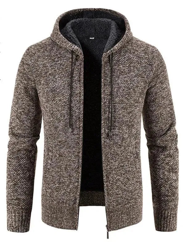 Herren Strickjacke Slim Fit Reißverschluss Modern