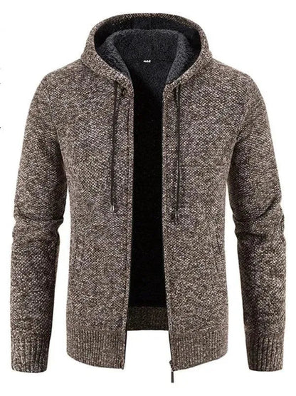 Herren Strickjacke Slim Fit Reißverschluss Modern