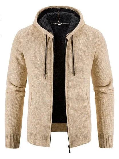 Herren Strickjacke Slim Fit Reißverschluss Modern