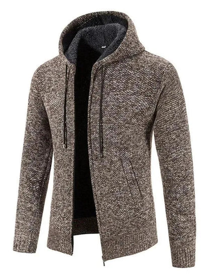 Herren Strickjacke Slim Fit Reißverschluss Modern