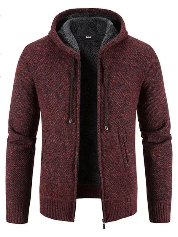 Herren Strickjacke Slim Fit Reißverschluss Modern