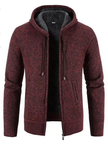 Herren Strickjacke Slim Fit Reißverschluss Modern