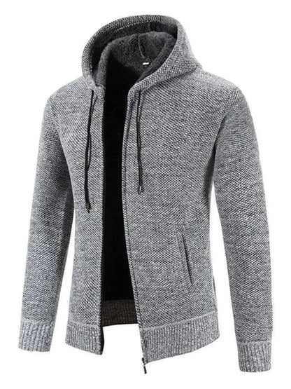 Herren Strickjacke Slim Fit Reißverschluss Modern