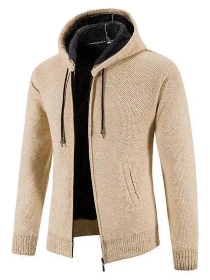 Herren Strickjacke Slim Fit Reißverschluss Modern