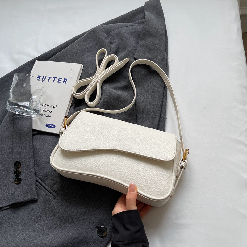 Elegante Damen Schultertasche Leder