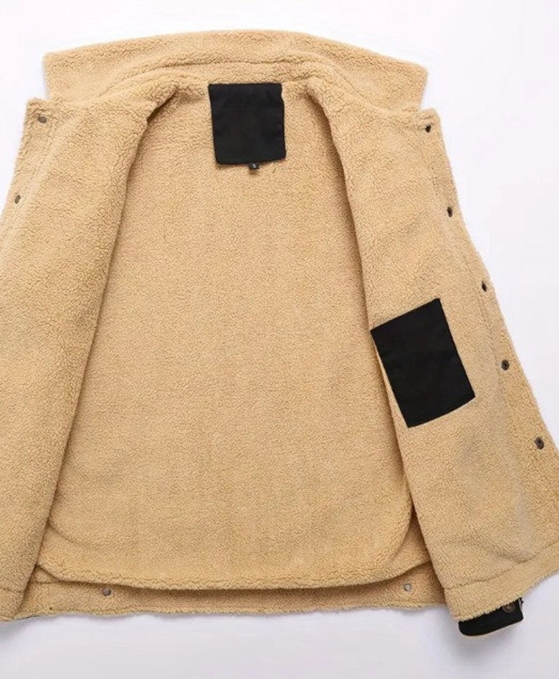 Herren Leder-Bomberjacke Jeansoptik