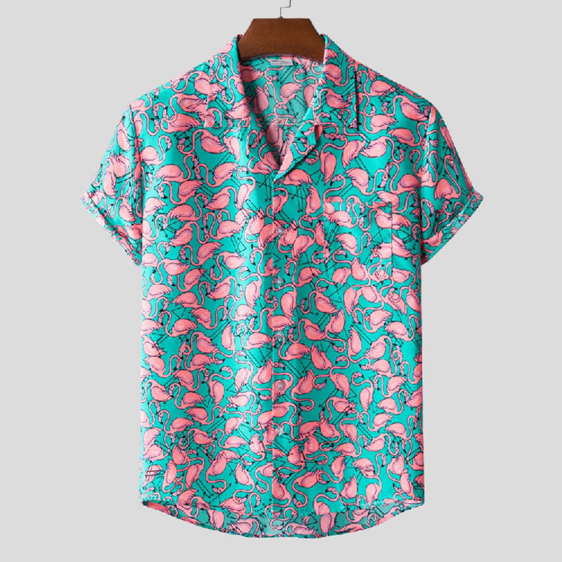 Herren Hawaiihemd Leichtes Baumwolle Sommer - Norvielle