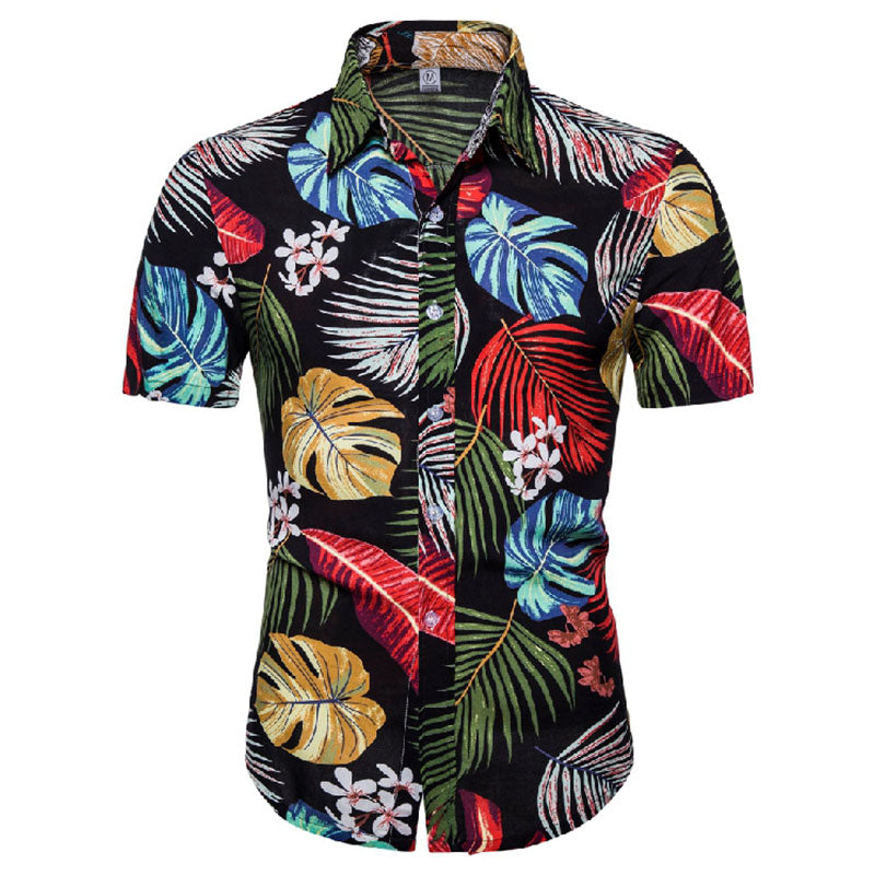 Herren Hemd Bedruckt Vintage Relaxed Fit - Norvielle
