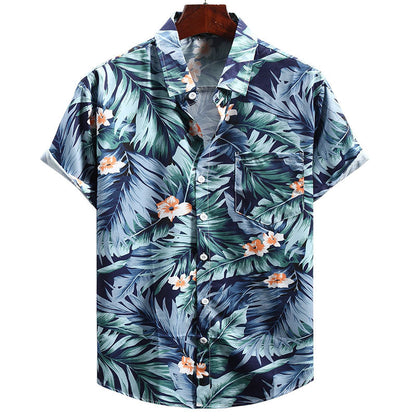 Herren Hawaii Hemd Kurzarm Sommer Modern - Norvielle