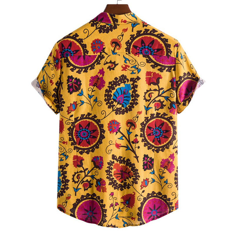 Herren Kurzarmhemd Cool Print