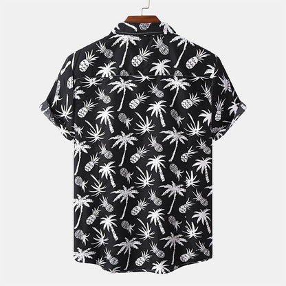 Herren Kurzarmhemd mit Logo-Druck