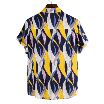 Herren Freizeithemd Boho Style Komfort Baumwolle