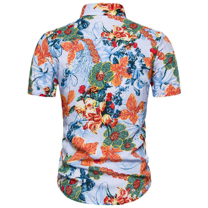 Herren Urlaubsshirt Leger mit Aufdruck