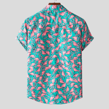Herren Hawaiihemd Leichtes Baumwolle Sommer