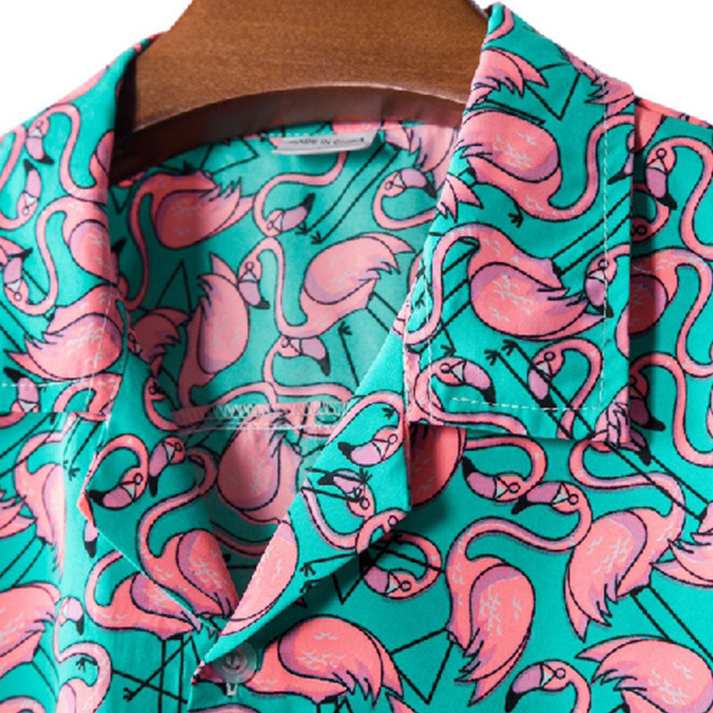 Herren Hawaiihemd Leichtes Baumwolle Sommer