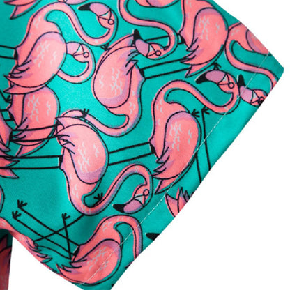 Herren Hawaiihemd Leichtes Baumwolle Sommer