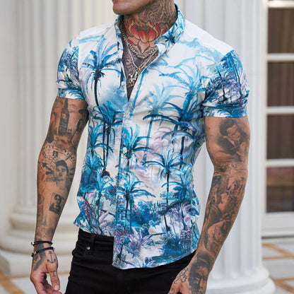 Herren Kurzarmhemd Bedruckt Cool Reverse Style