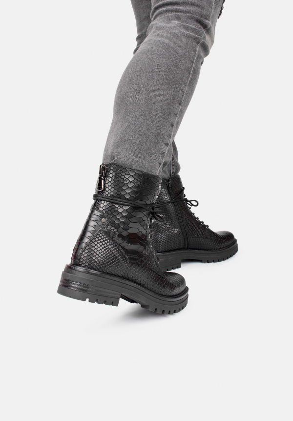 Damen Stiefel Hoch Schmal Leder
