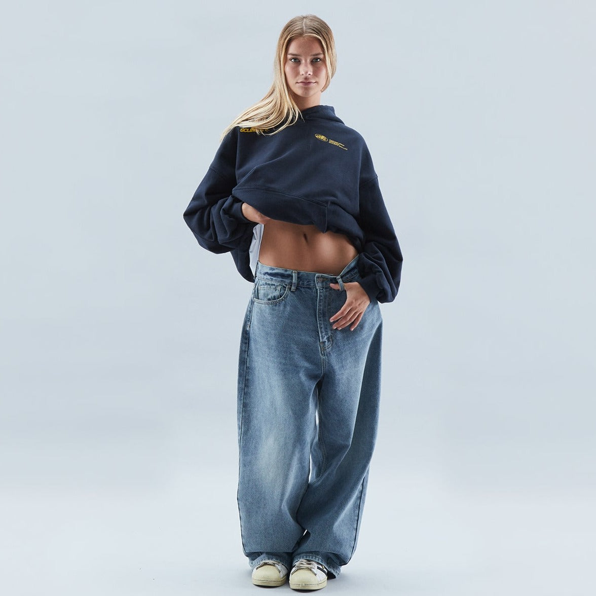 Damen Oversized Hoodie Love Print Groß - Norvielle