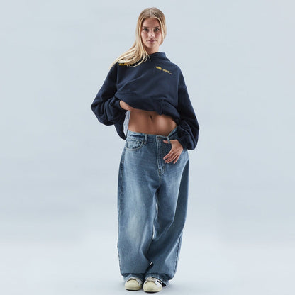 Damen Oversized Hoodie Love Print Groß - Norvielle