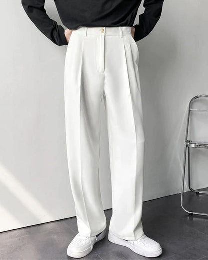 Enzo Damen Anzughose High-Waist Weites Bein